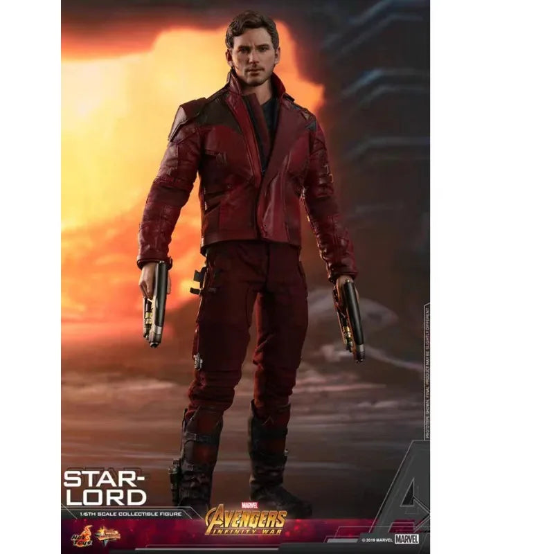 Original Hot Toys Marvel AVENGERS INFINITY WAR MMS539 STAR LORD Anime Figure Collection Toys Models