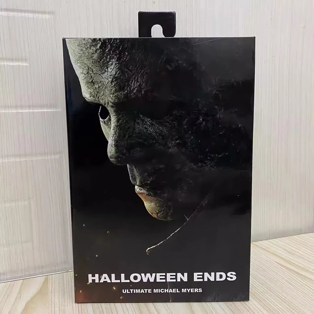 NECA Michael Myers Figure Ultimate Halloween Ends Michael Myers With LED Pumpkin Halloween Horror Toy Doll Christmas Gifts