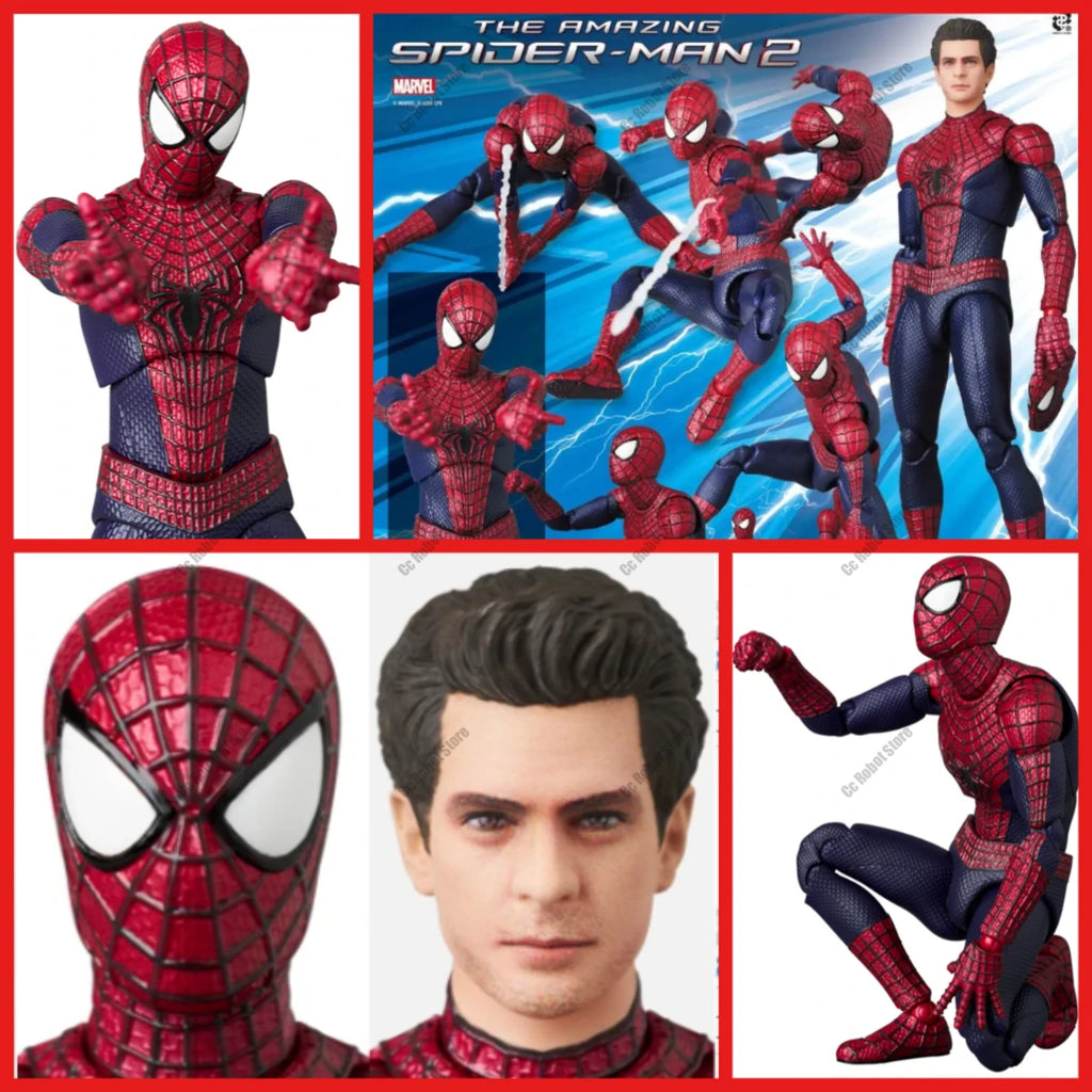 Medicom Original Hot Sale MAFEX 248 Amazing Spider-Man 2 No. 248 Spider-Man Garfield Spider-Man Anime Collectible Toy in Stock