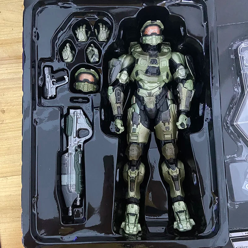 Play Arts KAI HALO 5 Guardians No.1 PVC Action Figure Re: Edit Halo Collectible Model Toy Bookshelf Ornament