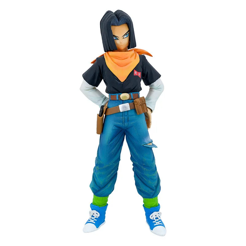 9,44 Zoll/24 cm Anime Dragon Ball Z Figur Android 18 und Android 17 PVC Actionfiguren Sammlung Modell Spielzeug Geschenke