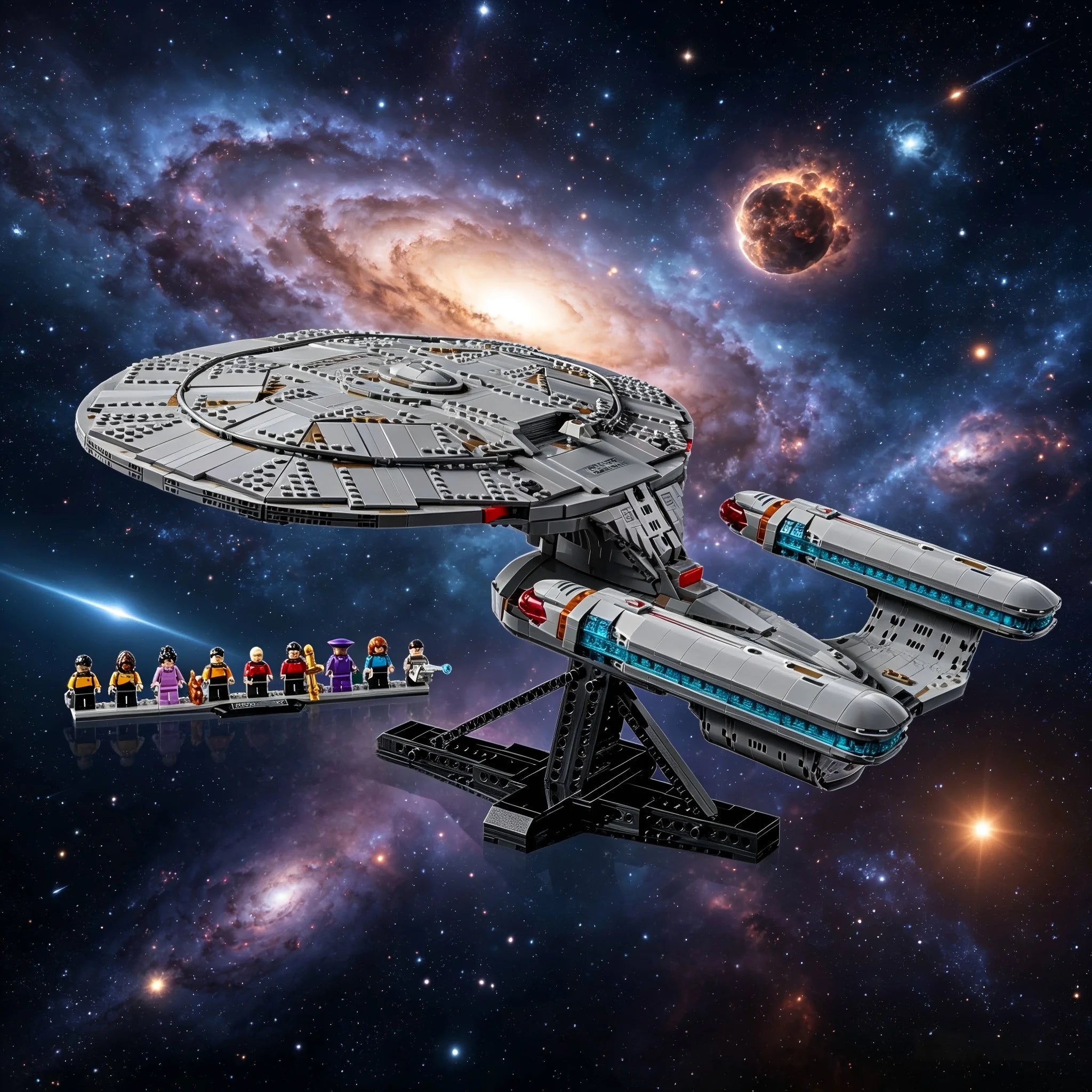 2026 News 10356 Star Trek Enterprise 3600 PCS Ship Building Blocks Bricks Model Toys For Birthday Children Gift