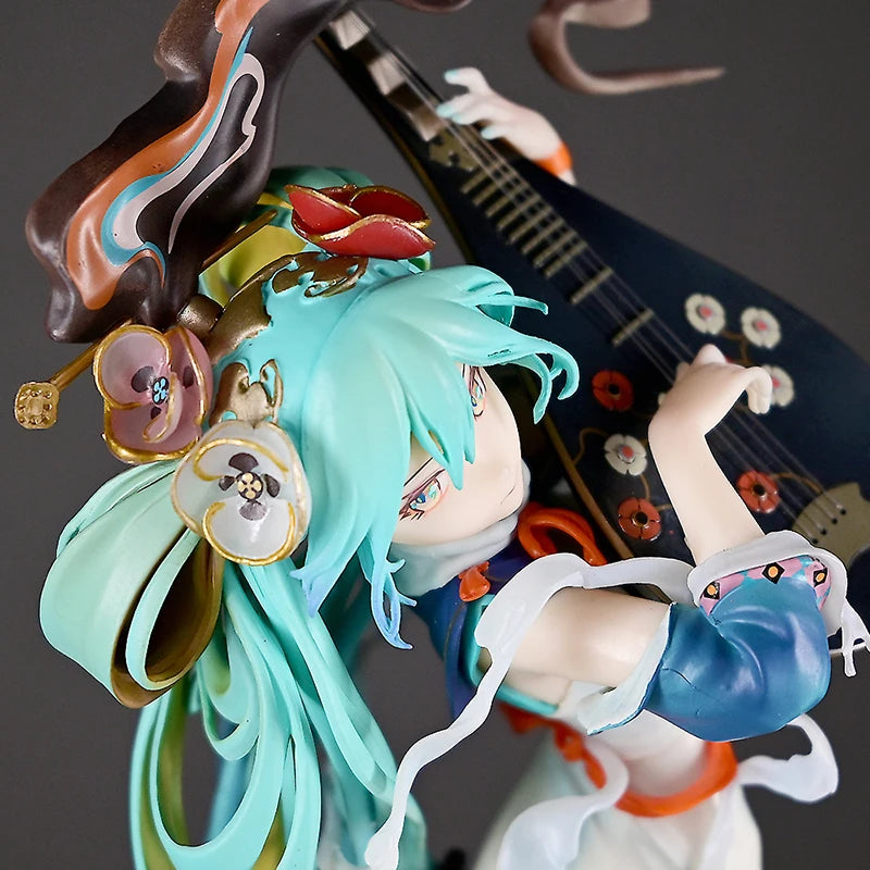 Hatsune Miku Anime Figure - 27cm Tall Elegant Kimono Statue, High Detail Collectible, Beautiful Display Model