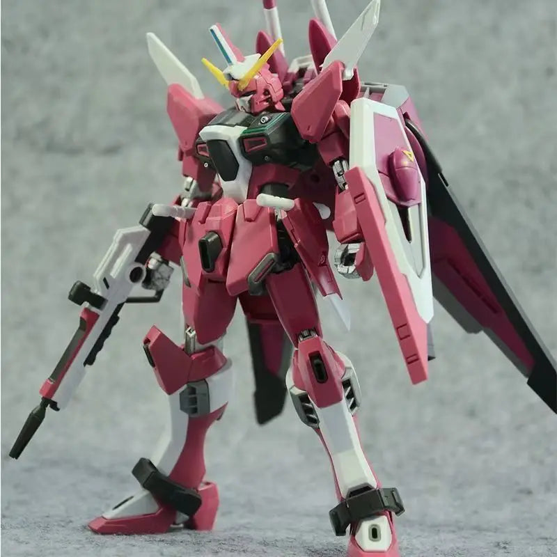 HG 1/144 Infinite Justice Revive Action Figure Anime Mecha Model Kit Assembly Robot Plastic Collectible Display for Kid Boy Gift