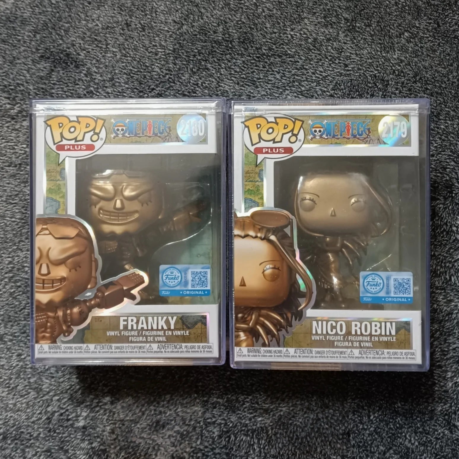 One Piece 25th Anniversary Franky Nico Robin Vinyl Figure-Funko Pop Official Genuine Limited Edition Fans Toy Gift And Protector