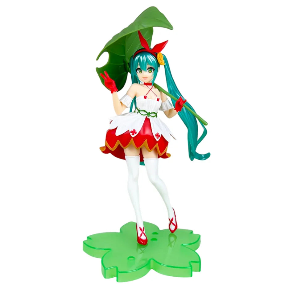 15cm Anime Hatsune Miku Figure -Flower Fairy Winter Cherry Pvc Model Doll Toys Collection desktop decoration Fans/Gift givers