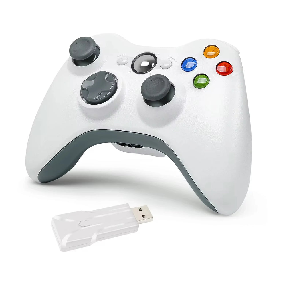 wireless/wired Controller For Xbox 360 /360 slim gamepad Joypad Joystick Compatible with Xbox 360/360 Slim and PC Window Game