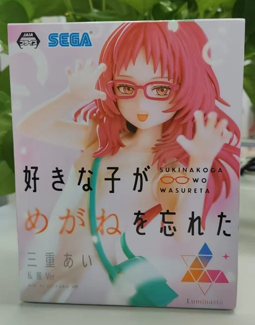 Original Sega The Girl I Like Forgot Her Glasses Luminasta Mie Ai Grimace Hug Private Server Pvc Collector Figure Model Toy Gift
