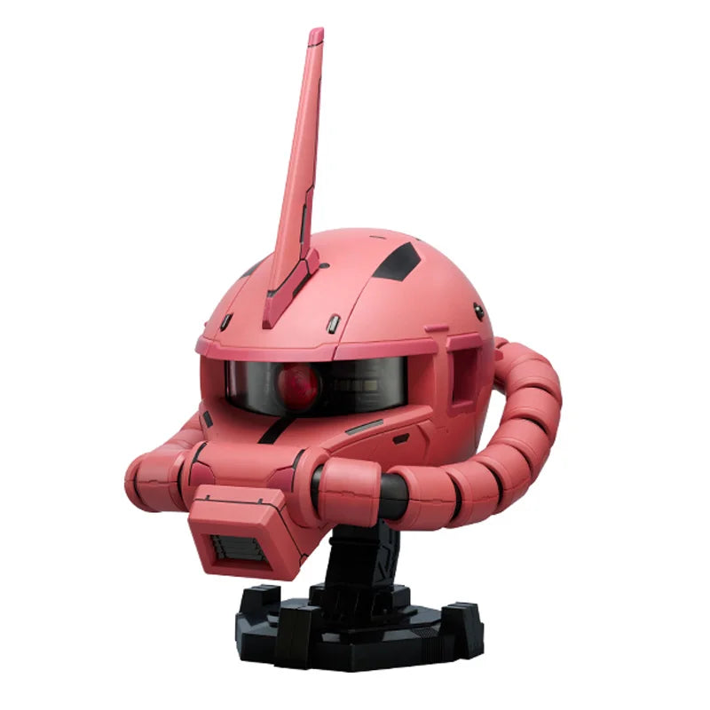 Bandai Namco Official Char's Zaku Head Sculpture Gundam Series Mecha Anime Model Collectible Figure Statue BN Head Collection