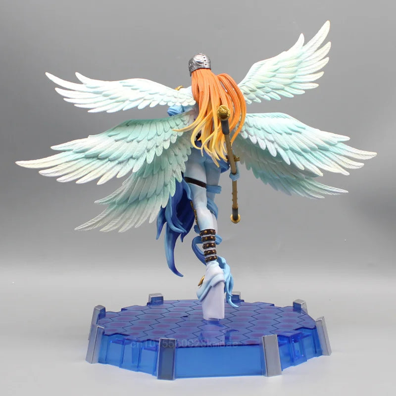 Digimon Anime Figuren Digital Monster Angewomon Figur Angemon Modell 28cm Statue Spielzeug Sammlung Desktop Dekoration Kinder Geschenk