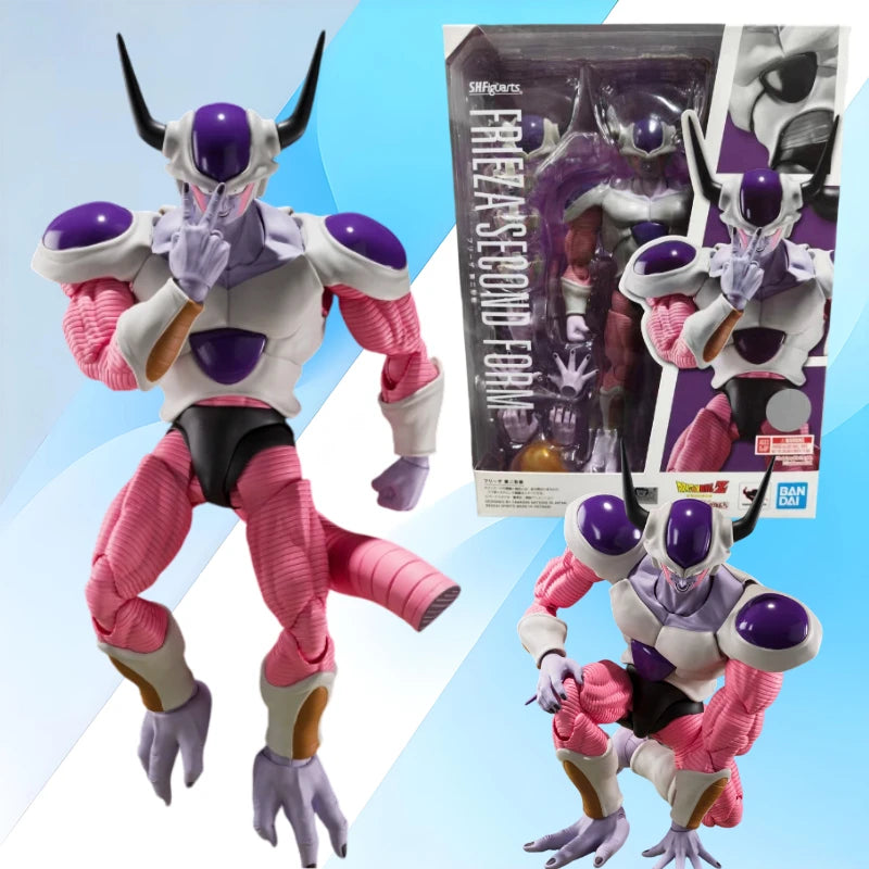 In Stock Bandai Soul Limited SHF Dragon Ball Z Frieza King Second Form Anime Peripherals Action Figure Collection Gifts
