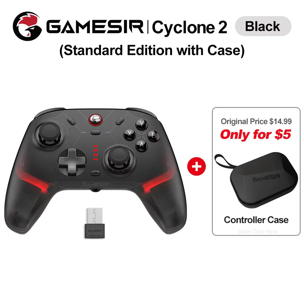 Gamesir Cyclone 2 Controller Nintendo Switch 2 PC Joystick Wireless Gamepad Pro Controller Bundle Edition+$5 Get Controller Case
