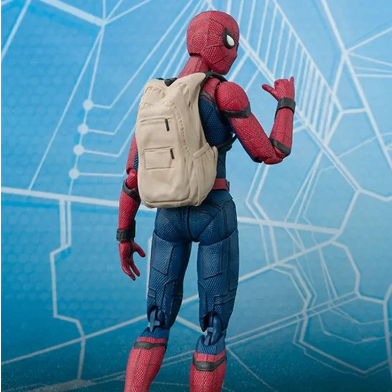 New Bandai Spider-Man Marvel Heroic Expedition Spider Man upgraded the battle suit to make a moving puppet Action Figures model