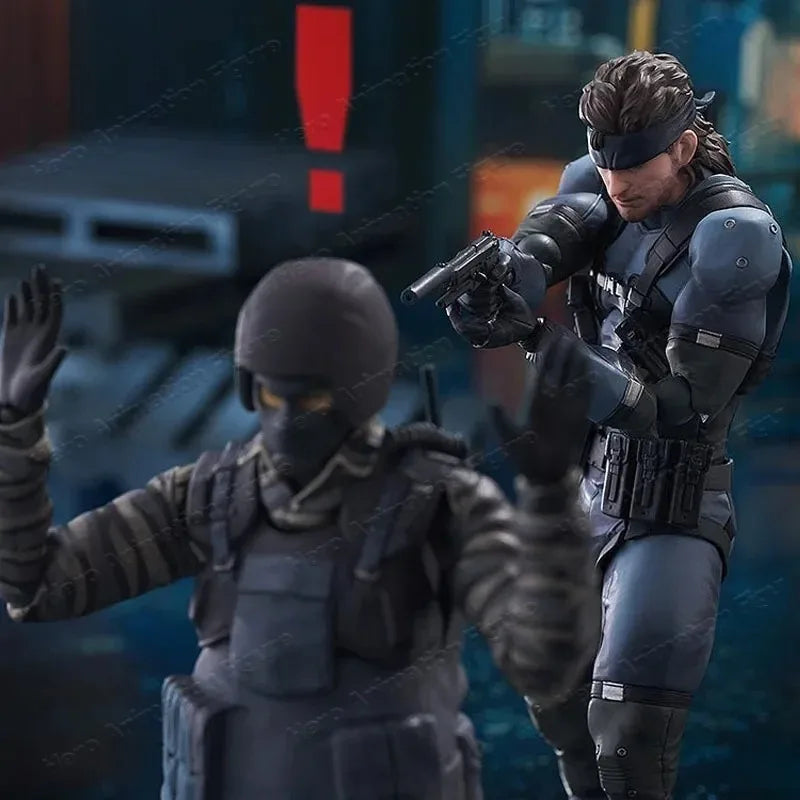In Stock MAX Factory Original Box FigMA 645 Solid Snake MGS2 Version. Children's Action Figure Model Gift Gift Collection