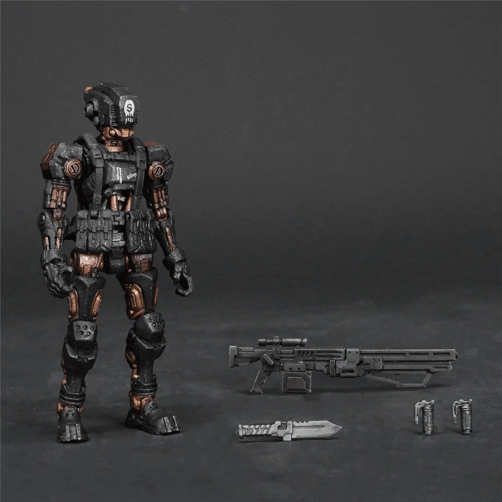 FAV-A143 1/18 Scale Action Figures Acid Rain War A144 Super Skeleton Desolate P5 Model for 3.75-inch Soldier Collection Dolls