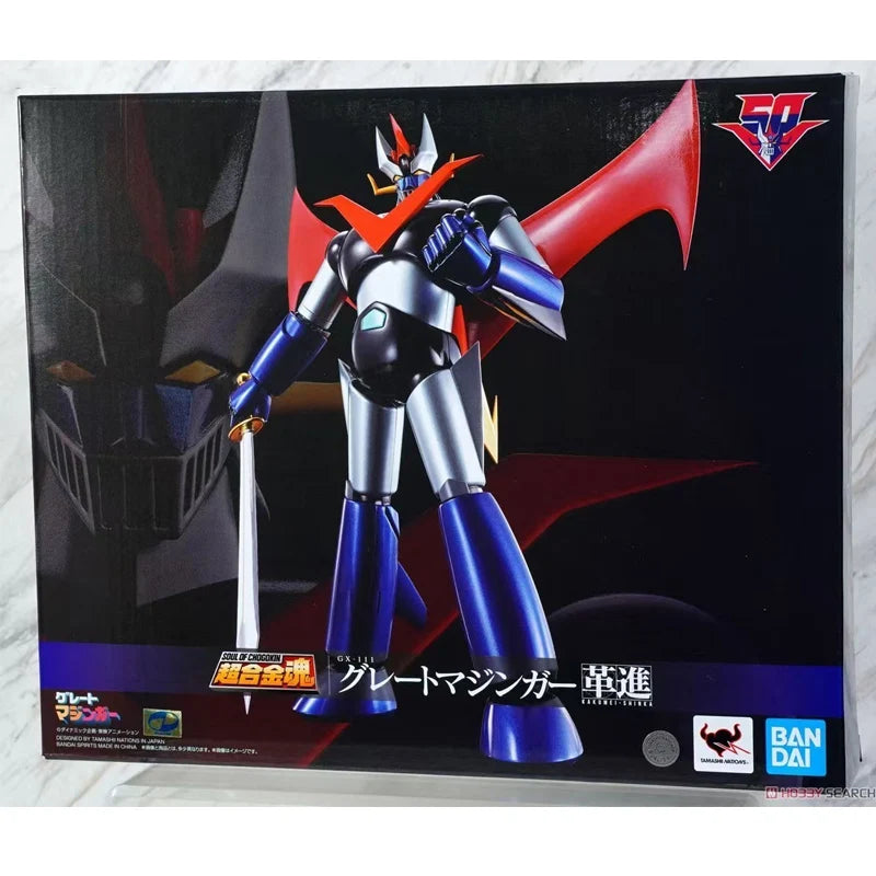 Bandai Genuine SOUL OF CHOGOKIN GX-111 Large Mazinger -KAKUMEI SHINKA- Anime Action Figure Collectible Model Toys Gift Children