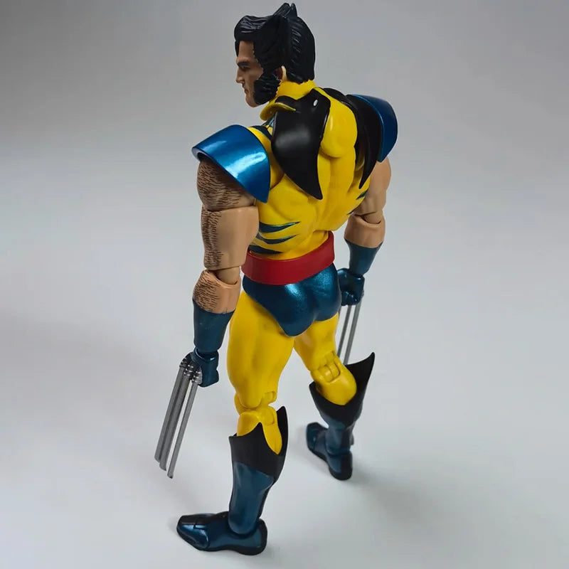 Marvel Mafex Wolverin Anime Figure Marvel X-Men Gk 6-Inch Model Toy Gift Movie Anime Doll Collection Model Genuine
