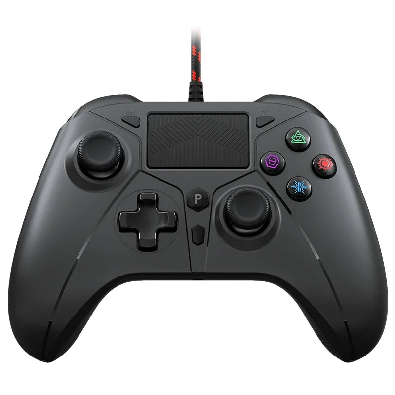 Wired Controller for PS5/PS4/Pro PC Console Remote Control Handle Gamepad Turbo Dual Vibration 2m Cable No Delay Instant Connect