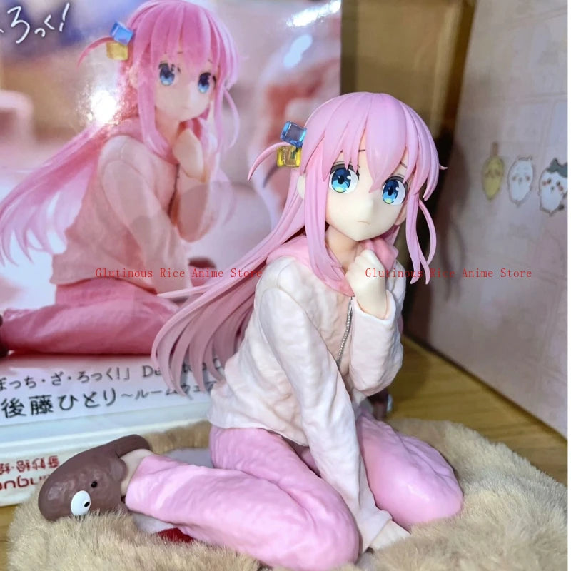In stock anime style beautiful girl "Bocchi the Rock!" Hitori Got ō home clothes toys peripheral models gifts collectibles