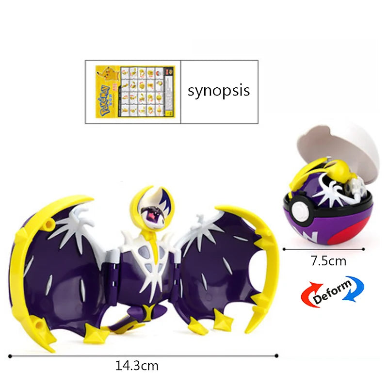 18 стила Pokemon Аниме Деформация Фигурки Pikachu Eevee Mewtwo Greninja Pokeball Фигура Домашни любимци Екшън Модел Играчки Детски Подаръци Играчки