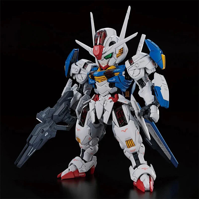 In Stock Genuine Bandai Gundam Model Kit MGSD XVX-016 Gundam Aerial Anime Action Figure Collection Assembly Model Boy Toys Gifts