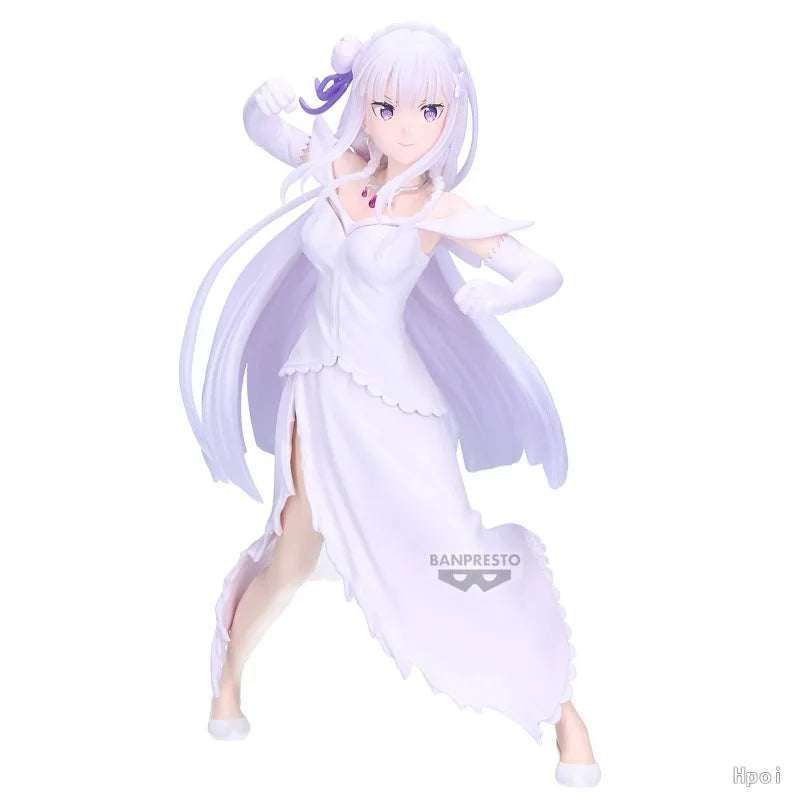 Pre-sale in August 2026 Original BANPRESTO ESPRESTO Re: ZERO - Starting Life in Another World - Emilia Figures Toys Ornaments