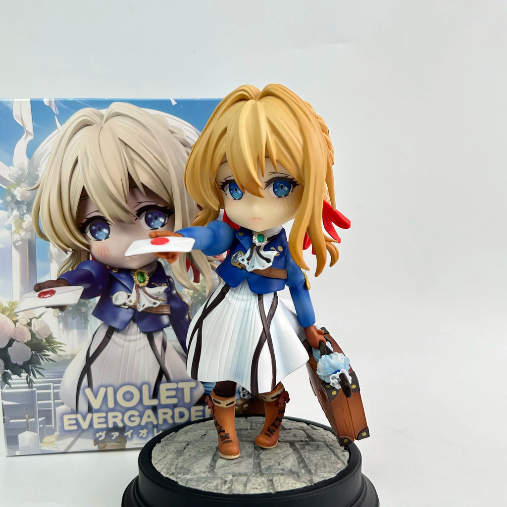 Violet Evergarden Figure Q Version Cute Girls Anime Figures Statue Model Collection Doll Room Decoration Toy Kid Christmas Gifts