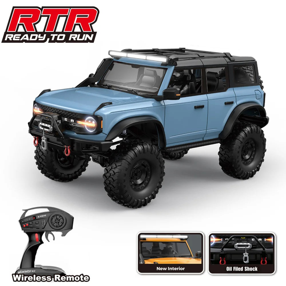 RC Crawler 1/10 Rc кола 4WD RTR HB R1001 с LED 2.4G електрическо дистанционно управление Rock Buggy офроуд превозно средство Rc коли за възрастни