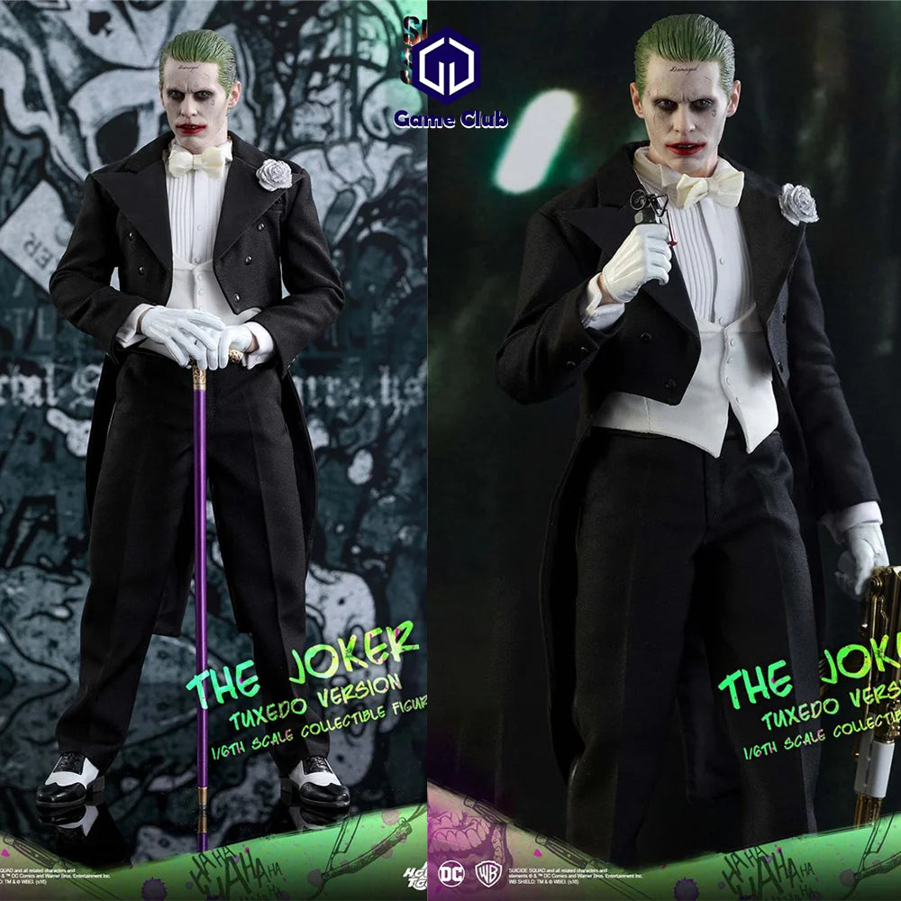 HOTTOYS HT 1/6 MMS395 DC Comics Role Male Soldier Jared Leto Suicide Squad Tuxedo Version Joker Full Set 12in Action Figure Body