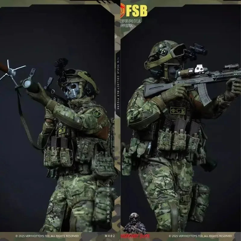 VERYHOT M002 Presale 1/6 Scale Male Russian Alpha Special Forces Clothes Set Model Fit 12'' Action Figure Body Doll Set Model