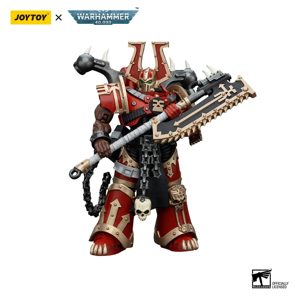 【MT】JOYTOY Warhammer 40K World Eaters Khorne Berzerker 3PCS Anime Toy Model 1/18 Action Figure