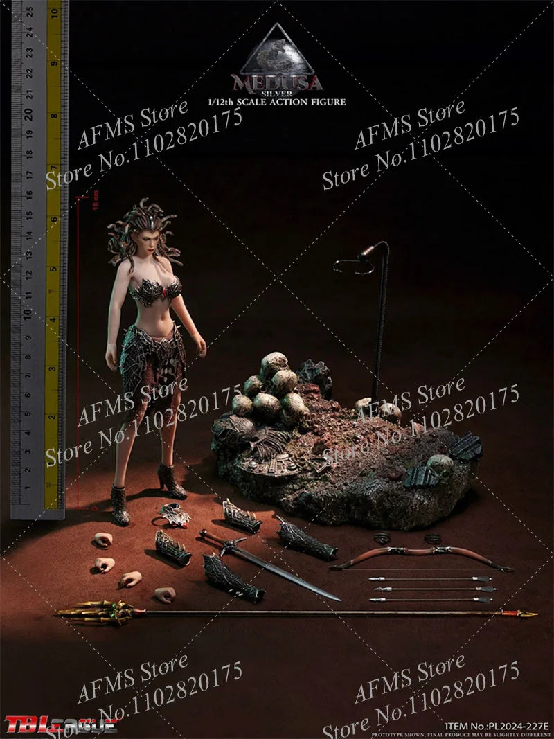 TBLeague PL2024-227 1/12 Scale Collectible Figure Medusa Greek Mythical Snake Haired Witch 6" Women Soldier Action Figure Model
