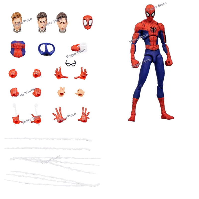 Sentinel Sv Action Miles Morales Gwen Stacy Figure Spiderman Model Spider-man Into the Spider Verse Peter Miles Figurine Toys