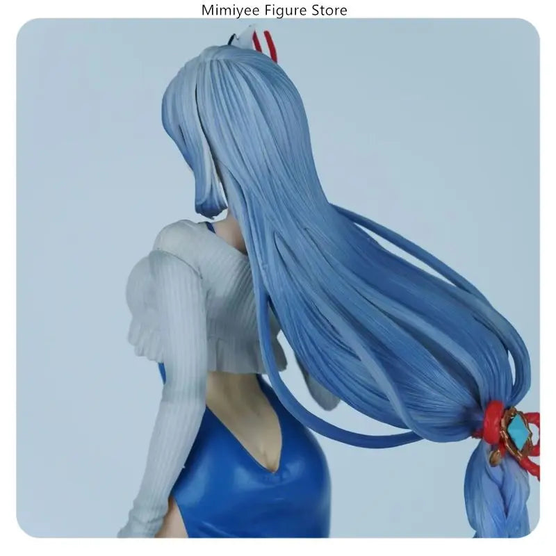 48cm Genshin Impact Shenhe Standing Pose Urban Beauty Anime Figure Model Statue