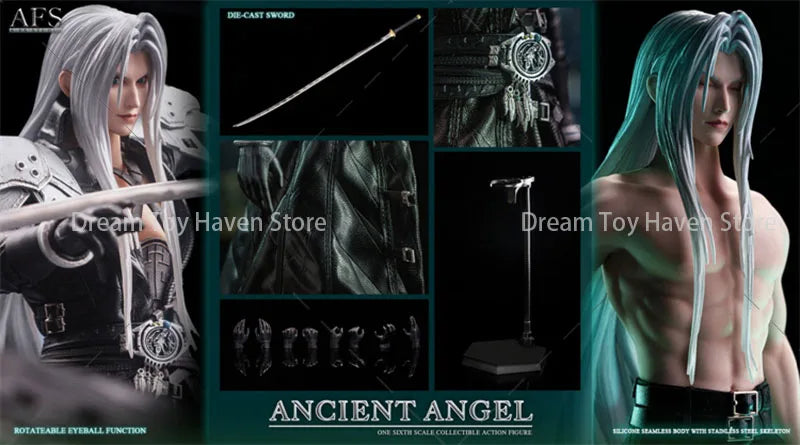 A-FX Studio AFS31 1/6 Scale Men Soldier Ancient Angel Rotatable Eyeball Silicone Seamless Body 12Inch Action Figure Model