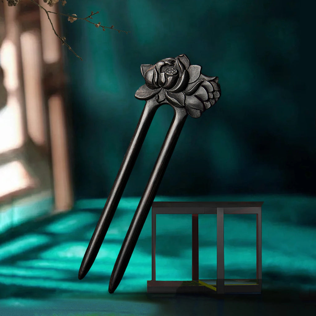 Chinese Style U shaped Hairpin Handmade French Hairpin Two Prong Hair Clip for Hair DIY Accessory Hair Styling