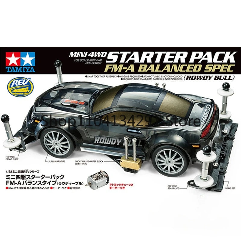 Original Tamiya Mini 4WD FMA Chassis Advanced Formula Car Set 18710 Collectible Toy Model Birthday Gift