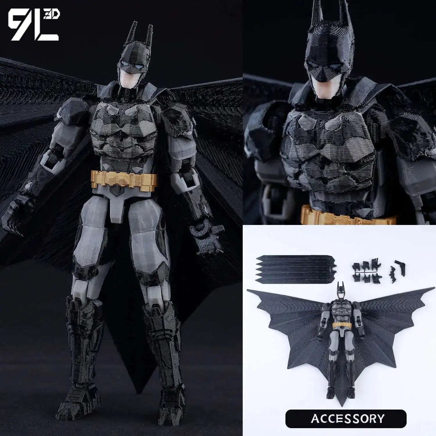 9L3D-gedruckte Lucky Dummy 13 Dandadan Takakura Ken Actionfigur, Anime-Modell, bewegliches Sammlerspielzeug mit mehreren Gelenken, Geschenk für Fans