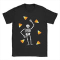 Loween Skeleton Trump Pumpkin Ghost Funny T-irt Damen Ciwalk PU Leder Neun Sve Rund Ne Cleanfit Sle