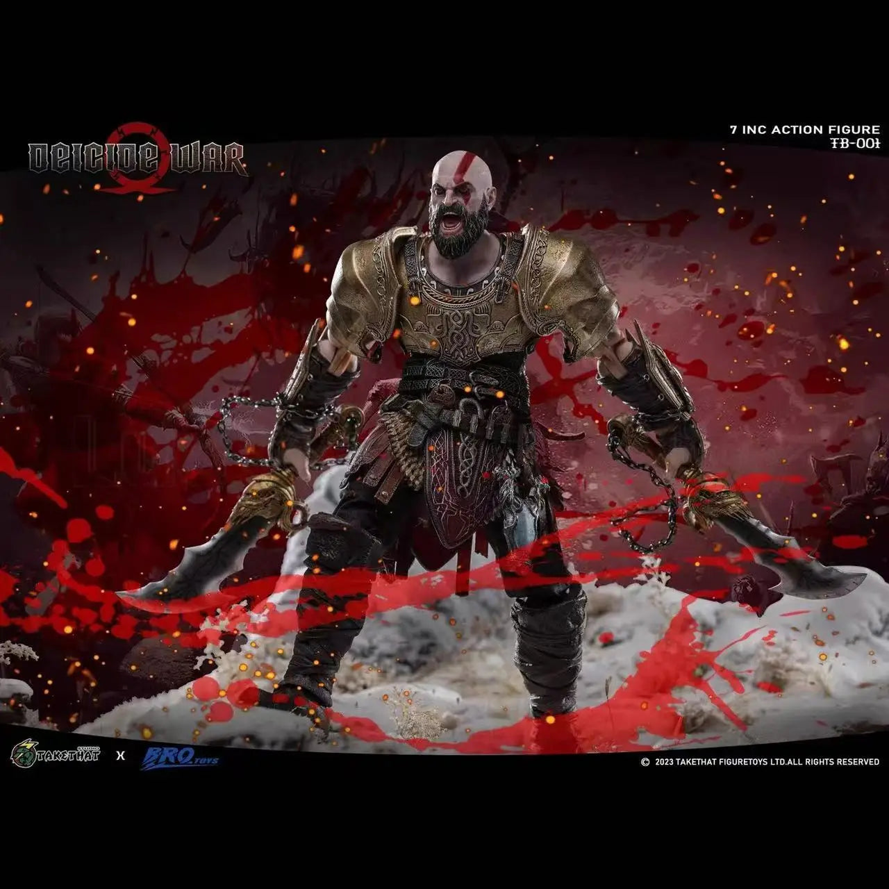 【Original】BROTOYS X Takethat TB001 Godslayer War‌ Kratos 1/12 Action Figure Model Toys