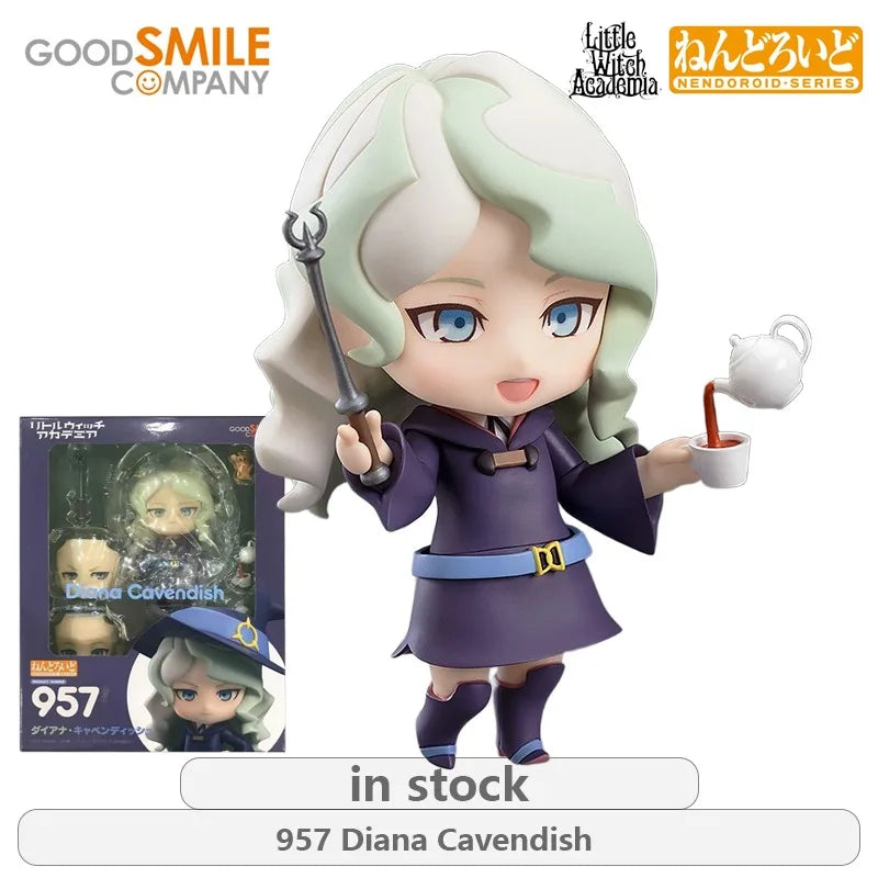 GSC Original NENDOROID·SERIES Little Witch Academia Series 957 Diana Cavendish Anime Action Figure Model Toys Gifts Fo Boys