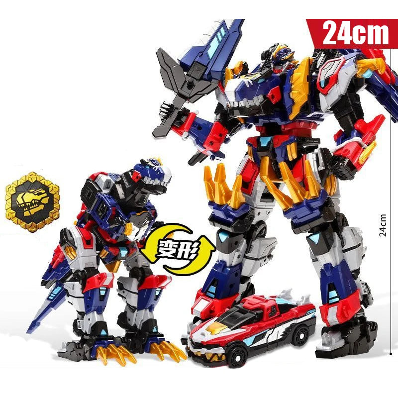 MiniForce Dinoid Warrior Transformation Robot Dinosaur Model REX KAISER Combine Mini Force Deformation Headbot Giganoto Dino Toy
