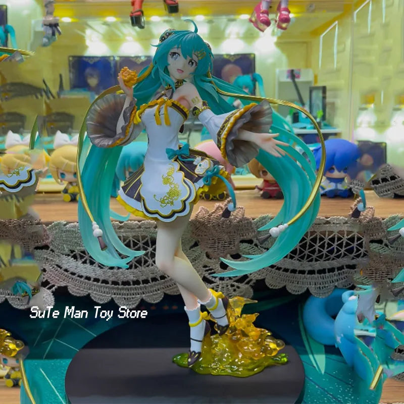 F:Nex Hatsune Miku Vocaloid Figure - Mid-Autumn Night Version Anime Collectible Statue Action Figure Toy for Girls
