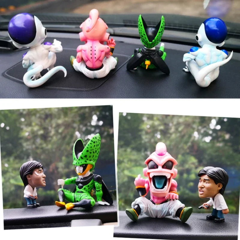 Anime Dragon Ball Z Majin Buu Frieza Cell Figure Toys Funny DBZ Fat Buu PVC Figurine Collection Model Dolls Birthday Gifts Kids