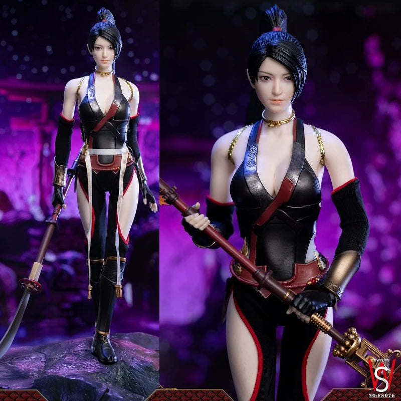 In Stock SWTOYS FS076 1/6 Scale Female Soldier Ninja Mobile Eye Version Full Set 12-inches Action Figure Model Gifts