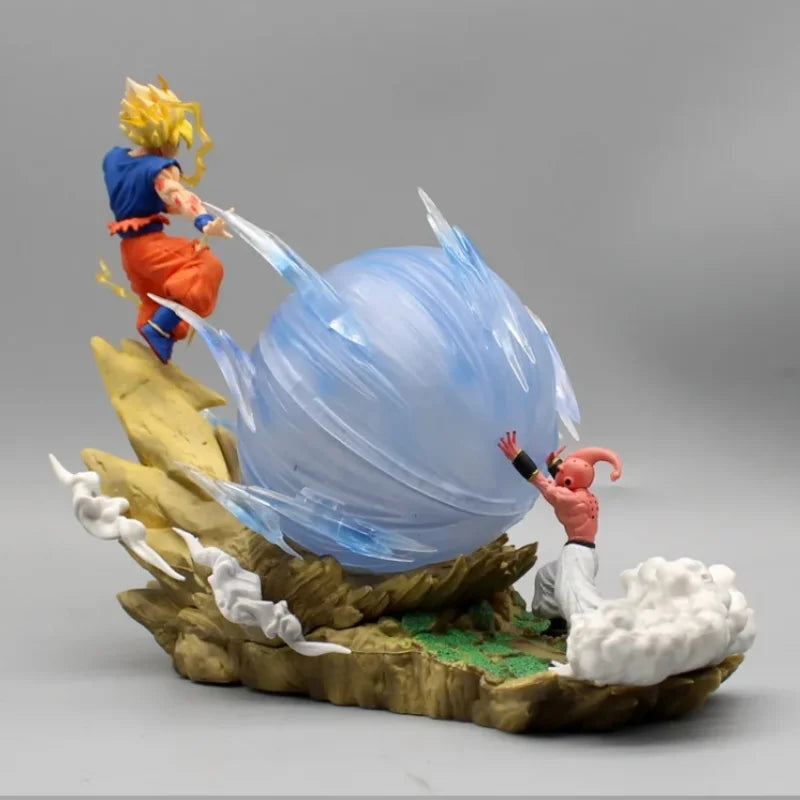 In Stock Anime Dragon Ball Z Majin Buu Vs Son Goku Figurine Gk Statue Action Figures Pvc Collection Model For Children Gifts Toy