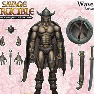 HS Studio 1/12 Scale Male Soldier Barbarian Savage Furnace 2 Waves Full Set Model 6 Inch Action Figure Collectible Toys Gifts