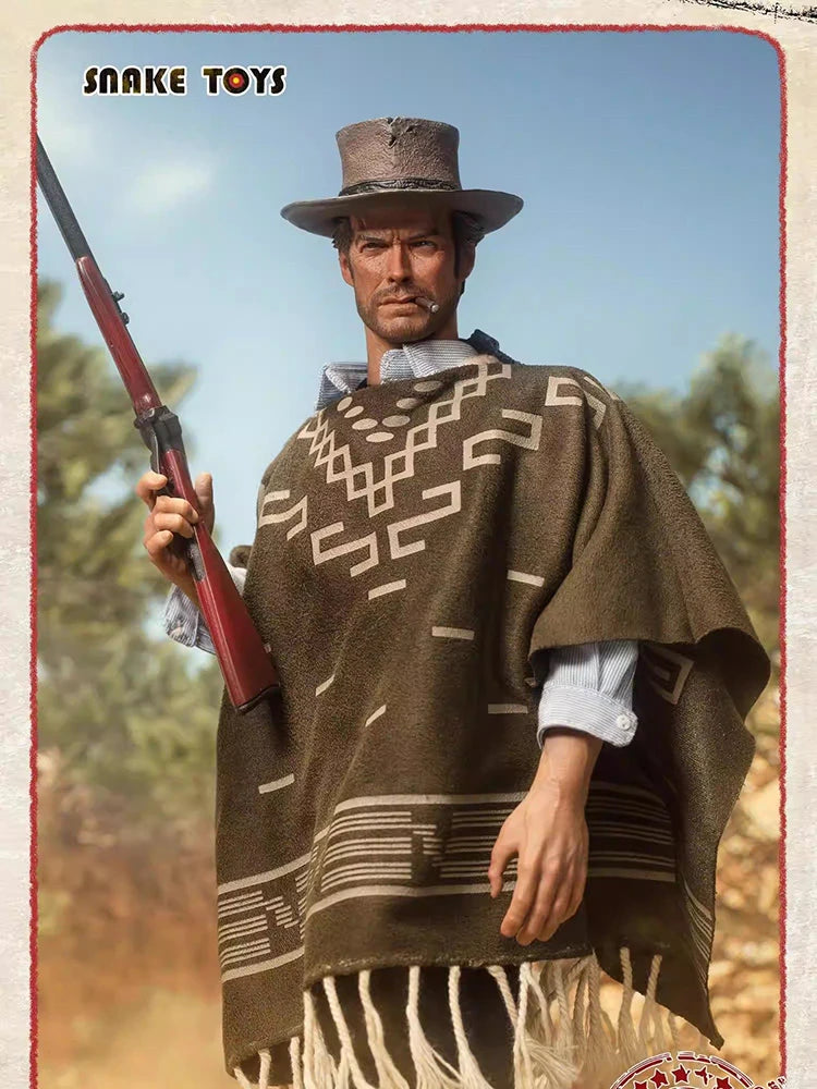 SNAKE TOYS Deluxe Version SCB01 1/6 The Western Cowboy The Good Clint Man Cloth Action Figure Peaceful Protector 12inch Soldier
