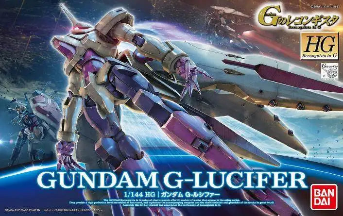 Original Bandai Gundam Reconguista in G 1/144 Gundam G-Lucifer Anime Action Figure Assembly Model Collect Ornament Festival Gift