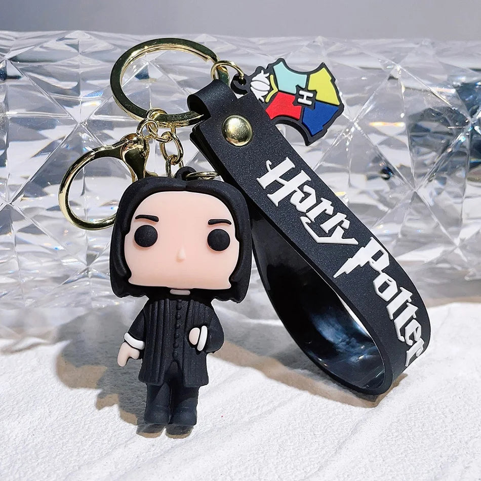 1-7pcs New Hot Harri Potter Cartoon Characters Action Figures Q Version Desktop ornament model quentes presente Kids' Toys Gift